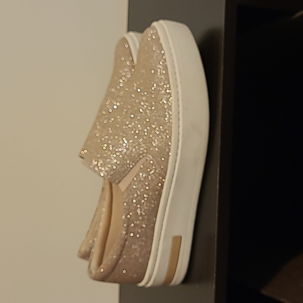 Womens aldo gold shoes